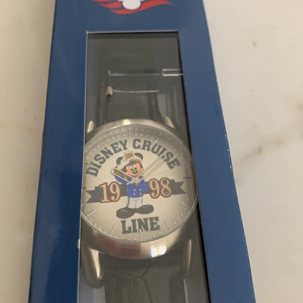 Disney Cruise Line 1998 Limited Release Mickey Mouse Captain Watch NIB Vintage